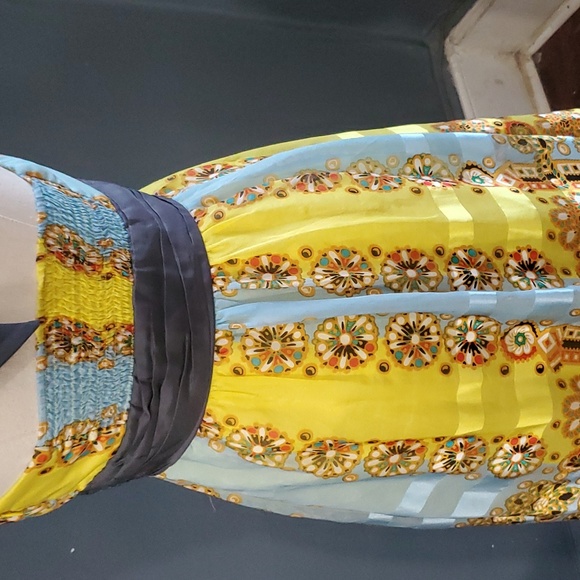 Moulinette Soeurs woman's yellow silk dress size 2 - Picture 9 of 17